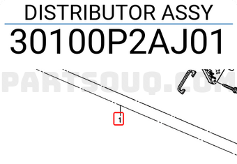 Honda 30100P2AJ01 DISTRIBUTOR ASSY
