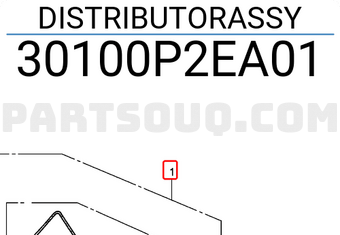 Honda 30100P2EA01 DISTRIBUTORASSY