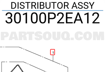 Honda 30100P2EA12 DISTRIBUTOR ASSY