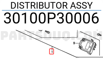 Honda 30100P30006 DISTRIBUTOR ASSY