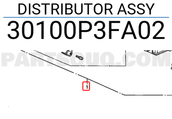 Honda 30100P3FA02 DISTRIBUTOR ASSY