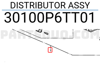 Honda 30100P6TT01 DISTRIBUTOR ASSY