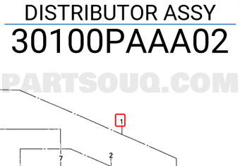 Honda 30100PAAA02 DISTRIBUTOR ASSY