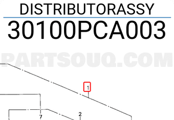 Honda 30100PCA003 DISTRIBUTORASSY