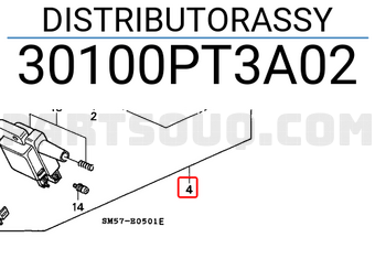 Honda 30100PT3A02 DISTRIBUTORASSY