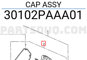Honda 30102PAAA01 CAP ASSY