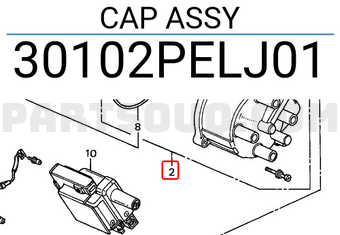 Honda 30102PELJ01 CAP ASSY