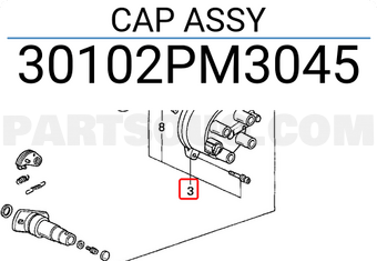 Honda 30102PM3045 CAP ASSY