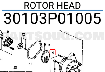 Honda 30103P01005 ROTOR HEAD