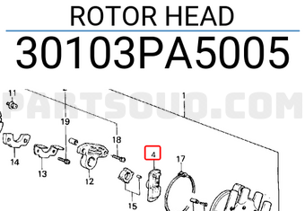 Honda 30103PA5005 ROTOR HEAD
