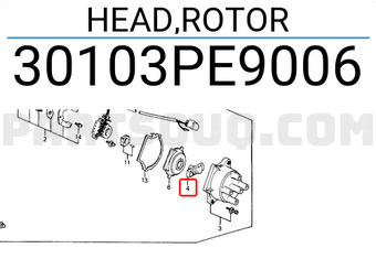 Honda 30103PE9006 HEAD,ROTOR