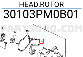 Honda 30103PM0B01 HEAD,ROTOR