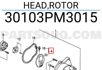 Honda 30103PM3015 HEAD,ROTOR