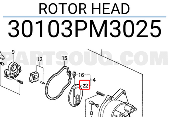 Honda 30103PM3025 ROTOR HEAD