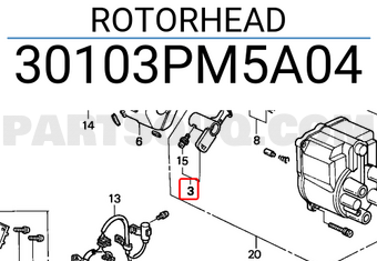 Honda 30103PM5A04 ROTORHEAD