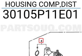 Honda 30105P11E01 HOUSING COMP,DIST