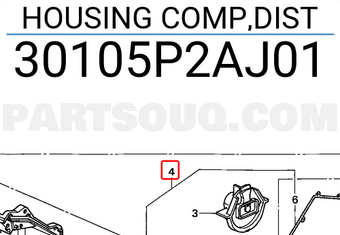 Honda 30105P2AJ01 HOUSING COMP,DIST