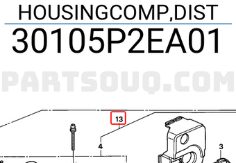 Honda 30105P2EA01 HOUSINGCOMP,DIST