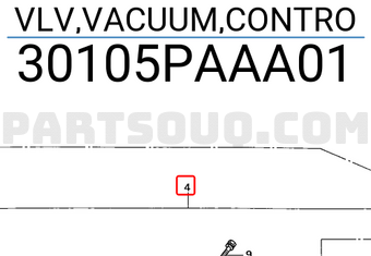 Honda 30105PAAA01 VLV,VACUUM,CONTRO