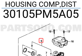 Honda 30105PM5A05 HOUSING COMP,DIST
