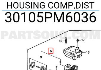 Honda 30105PM6036 HOUSING COMP,DIST
