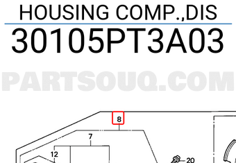 Honda 30105PT3A03 HOUSING COMP.,DIS