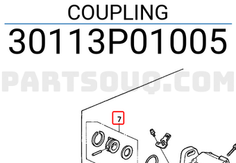 Honda 30113P01005 COUPLING