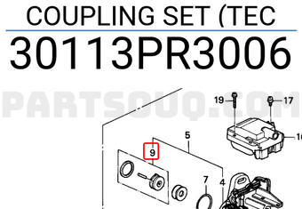 Honda 30113PR3006 COUPLING SET (TEC