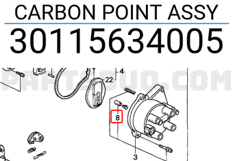 Honda 30115634005 CARBON POINT ASSY
