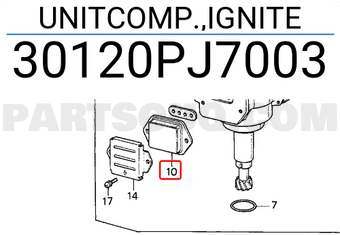 Honda 30120PJ7003 UNITCOMP.,IGNITE