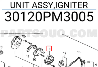Honda 30120PM3005 UNIT ASSY,IGNITER