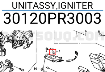 Honda 30120PR3003 UNITASSY,IGNITER