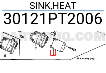 Honda 30121PT2006 SINK,HEAT