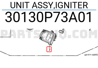 Honda 30130P73A01 UNIT ASSY,IGNITER