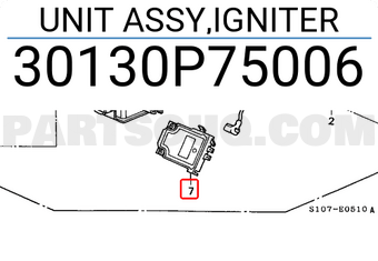 Honda 30130P75006 UNIT ASSY,IGNITER