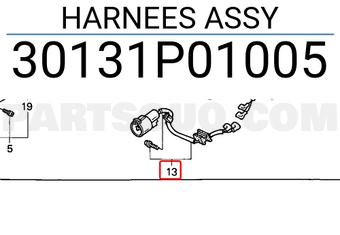 Honda 30131P01005 HARNEES ASSY