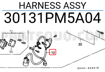 Honda 30131PM5A04 HARNESS ASSY