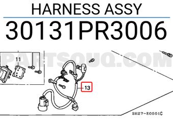 Honda 30131PR3006 HARNESS ASSY
