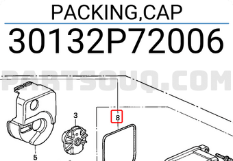 Honda 30132P72006 PACKING,CAP