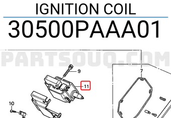Honda 30500PAAA01 IGNITION COIL