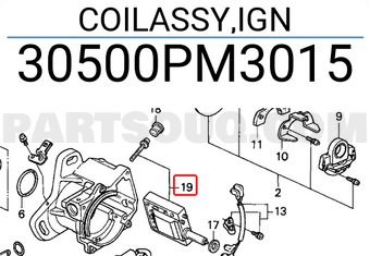 Honda 30500PM3015 COILASSY,IGN