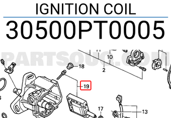 Honda 30500PT0005 IGNITION COIL