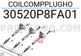 Honda 30520P8FA01 COILCOMPPLUGHO