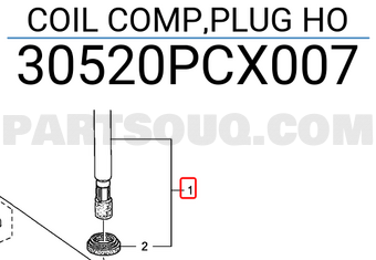 Honda 30520PCX007 COIL COMP,PLUG HO