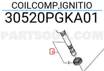 Honda 30520PGKA01 COILCOMP,IGNITIO