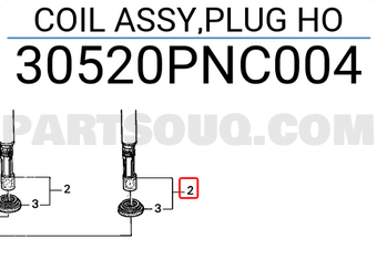 Honda 30520PNC004 COIL ASSY,PLUG HO