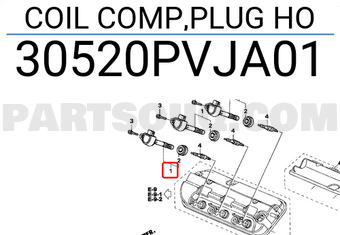 Honda 30520PVJA01 COIL COMP,PLUG HO