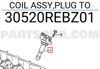 Honda 30520REBZ01 COIL ASSY,PLUG TO