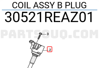 Honda 30521REAZ01 COIL ASSY B PLUG