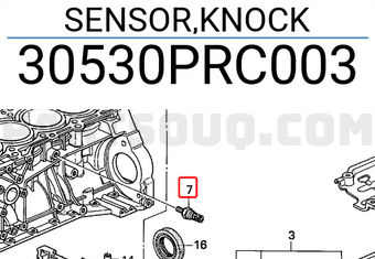 Honda 30530PRC003 SENSOR,KNOCK